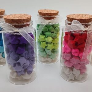 Box of 5 Handmade Origami Stars – Make a Wish