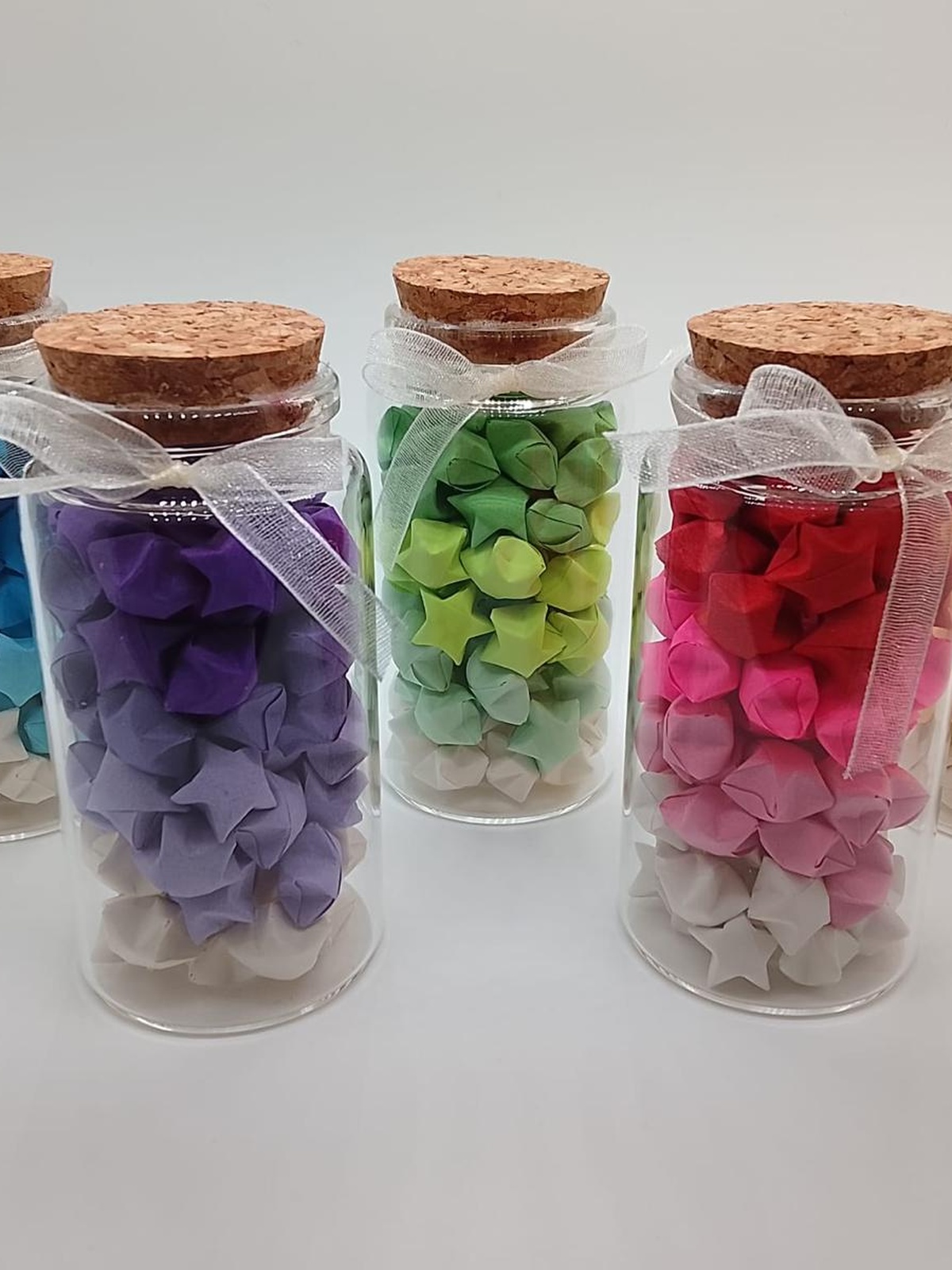 Box of 5 Handmade Origami Stars – Make a Wish
