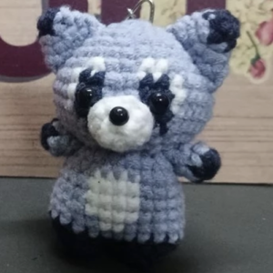 Raccoon keychain
