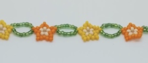Stars-and-circles beaded bracelet for a playful time
