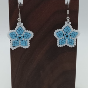 Small Star Beaded Earrings