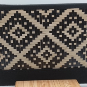 Geometric Flower Statement Wallet by Dusun Sook