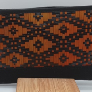 Orange side cross wallet by Dusun Sook