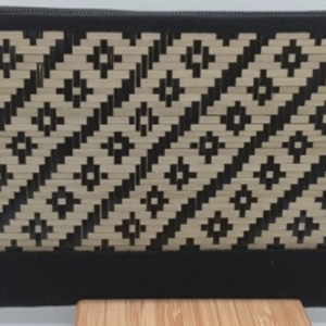 Diagonal flowers wallet by Dusun Sook