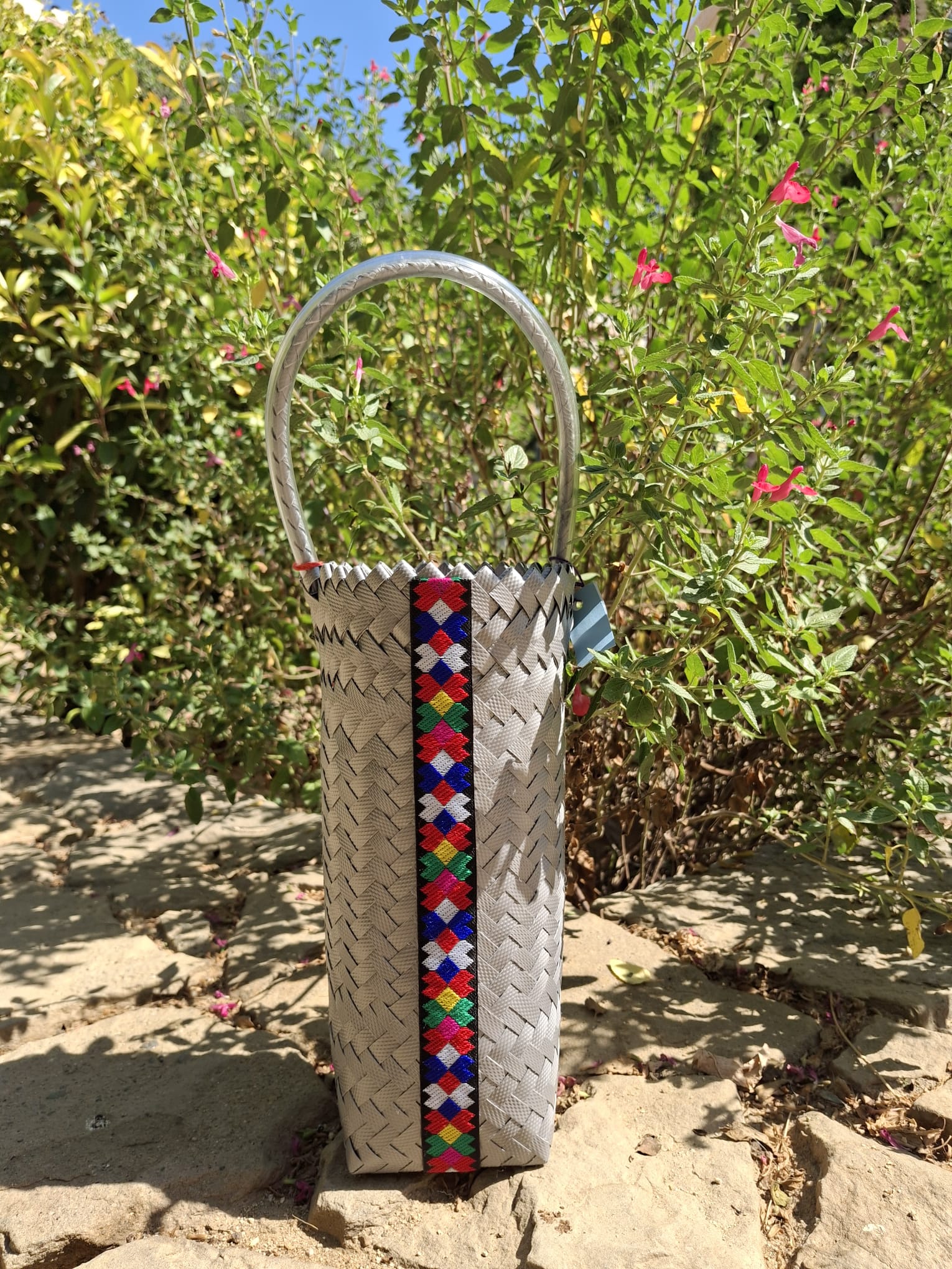 Wine Carrier by Rungus with Dusun Gana motif (or secret candies/sweeties stash)