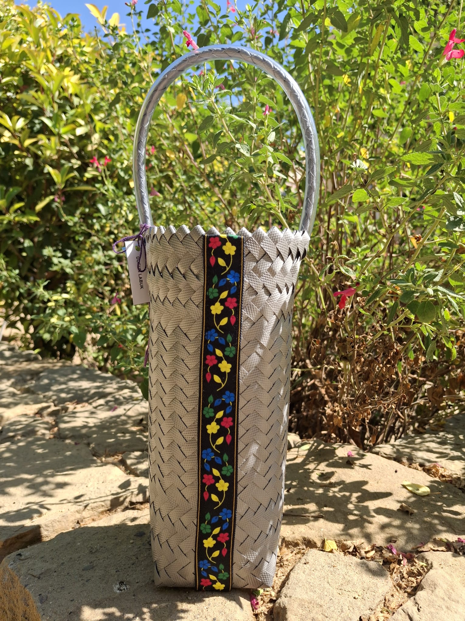 Wine Carrier by Rungus with Dusun Labuk motif (or secret candies/sweeties stash)