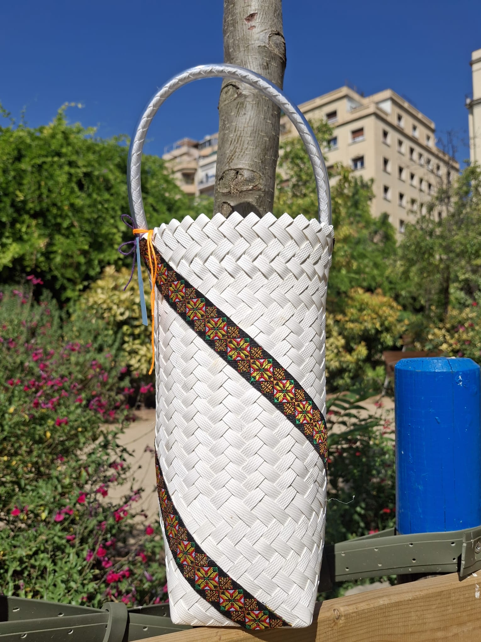 Wine Carrier by Rungus with Kadazan Penampang motif (or secret candies/sweeties stash)
