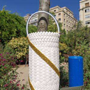 Wine carrier by Rungus with Kadazan Penampang motif (or secret candies/sweeties stash)