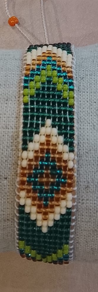 The green colourful bracelet