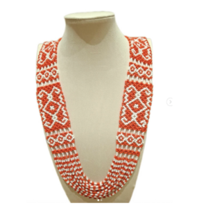 Orange-red Vinusak Necklace