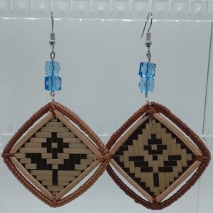 Dusun Sook Kelarai Earrings – Flower in Square