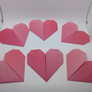 Origami Hearts (Different Shades of Pink!)