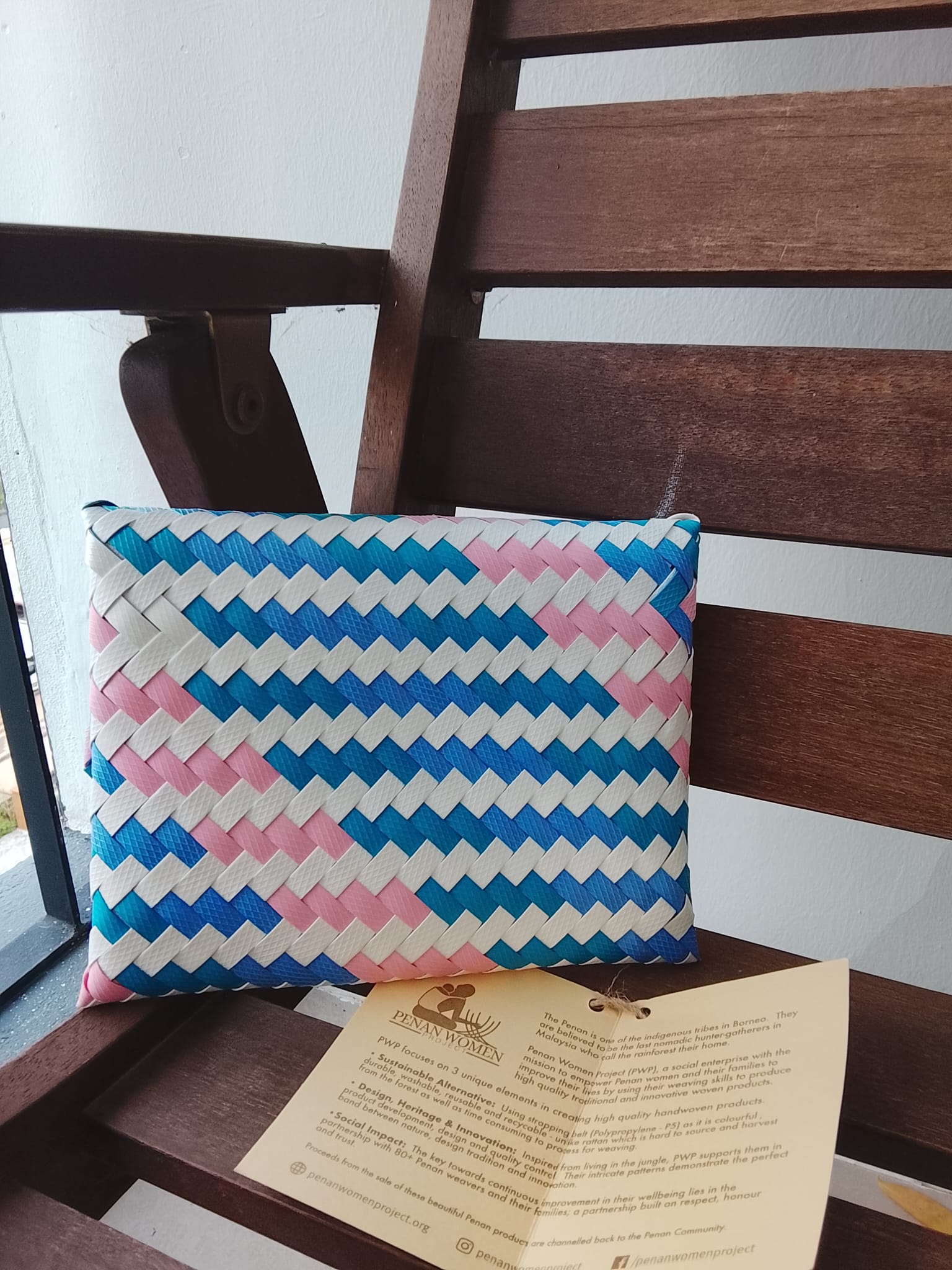Cotton Candy Clutch by the Penan Women Project - Image 2