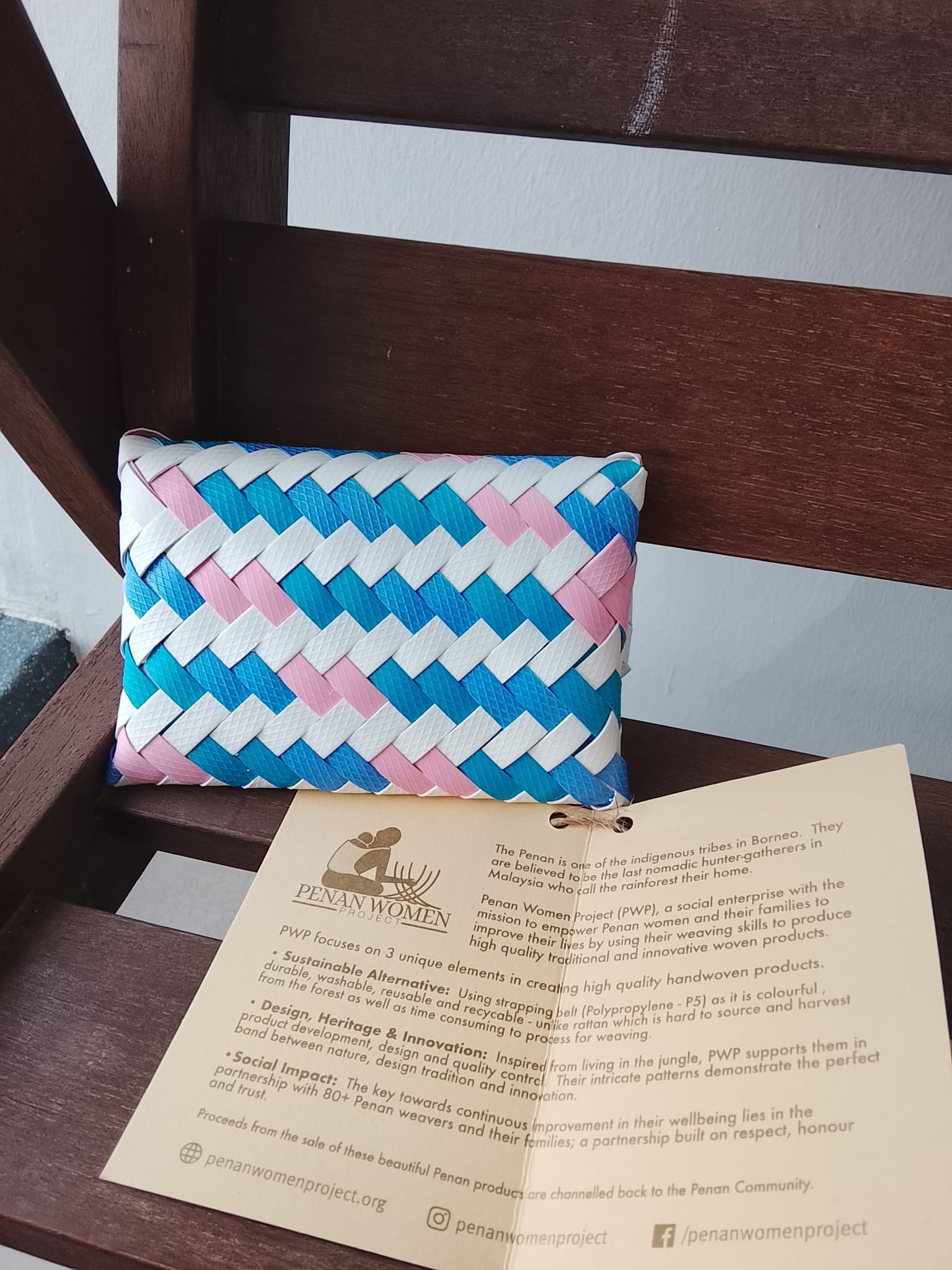 Cotton Candy Wallet by the Penan Women Project - Image 2