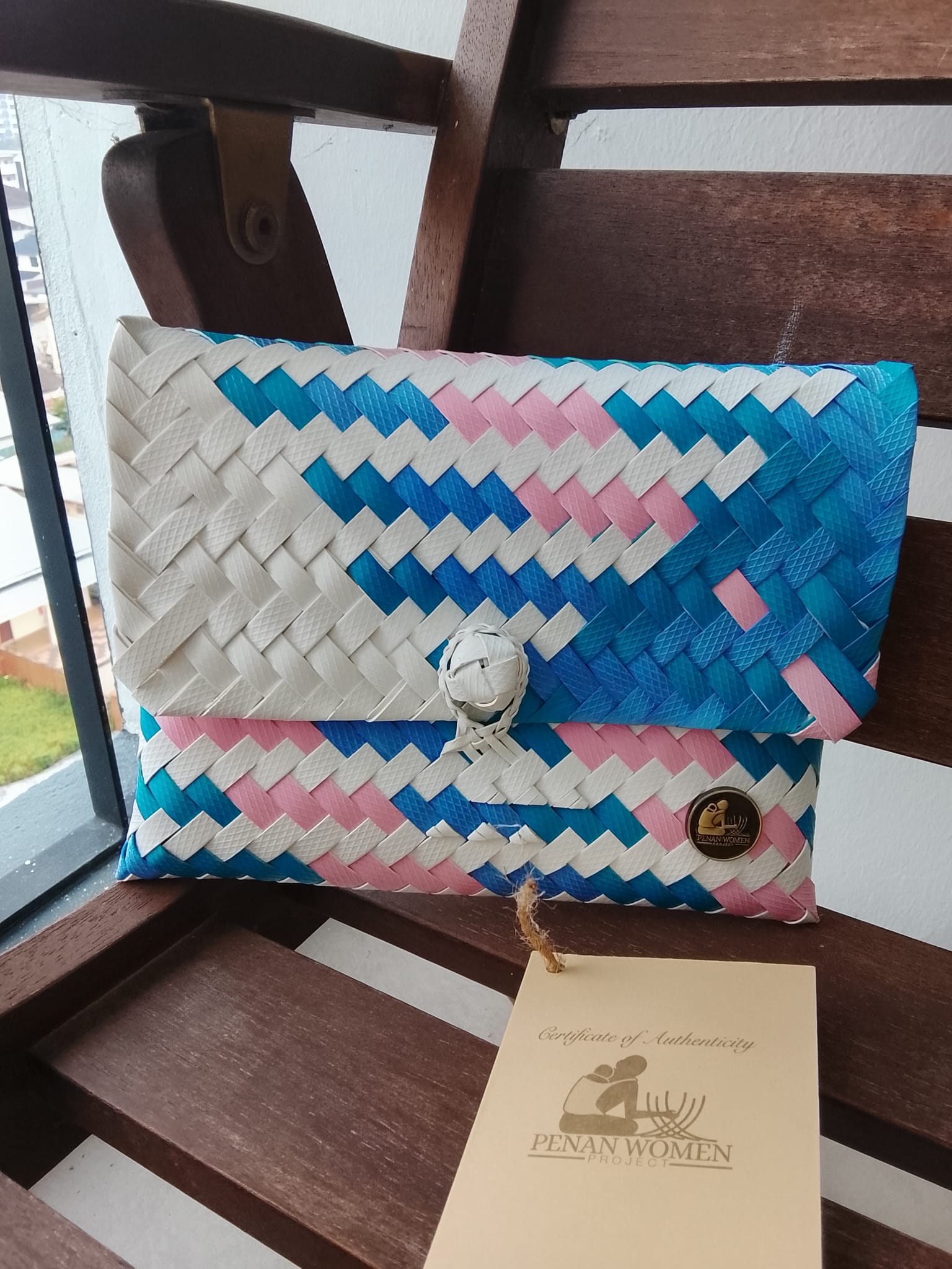 Cotton Candy Clutch by the Penan Women Project