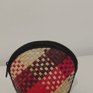 Pandan coin purse (red and brown)