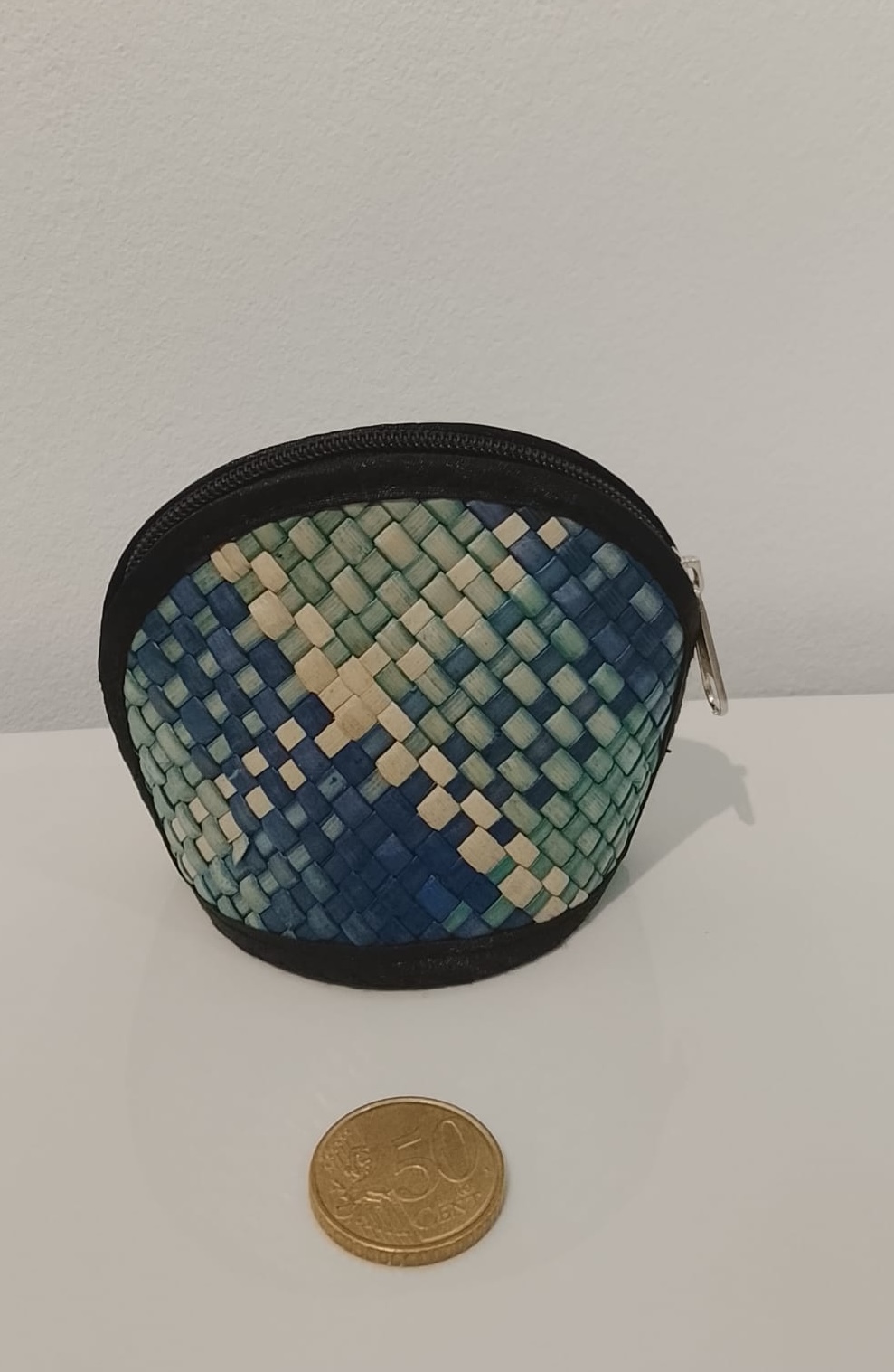 Pandan coin purse (blue)