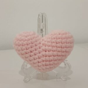 Crochet Hearts (Pink)