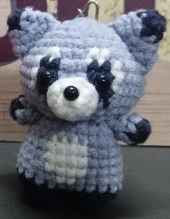 Raccoon keychain