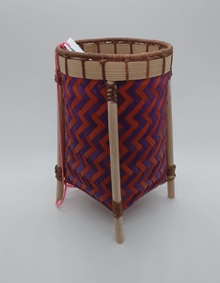 Dusun Sook Kelarai Desktop Organizer (Purple and Orange Red)