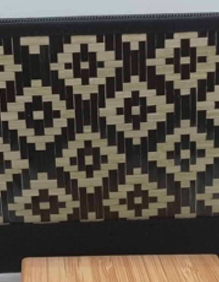Flowers hidden by squares wallet by Dusun Sook