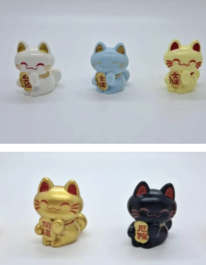 Set of 9 left-handed Maneki-neko (LAST PRODUCTION)