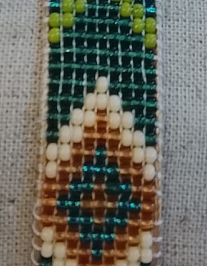 The green colourful bracelet