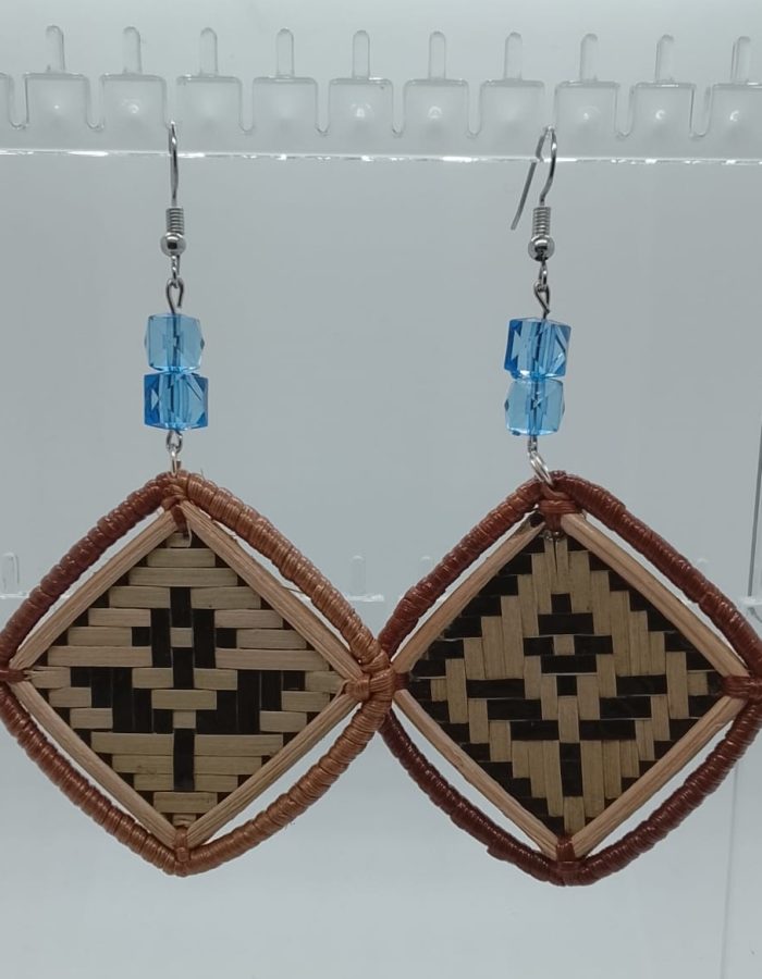Dusun Sook Kelarai Earrings – Flower in Square