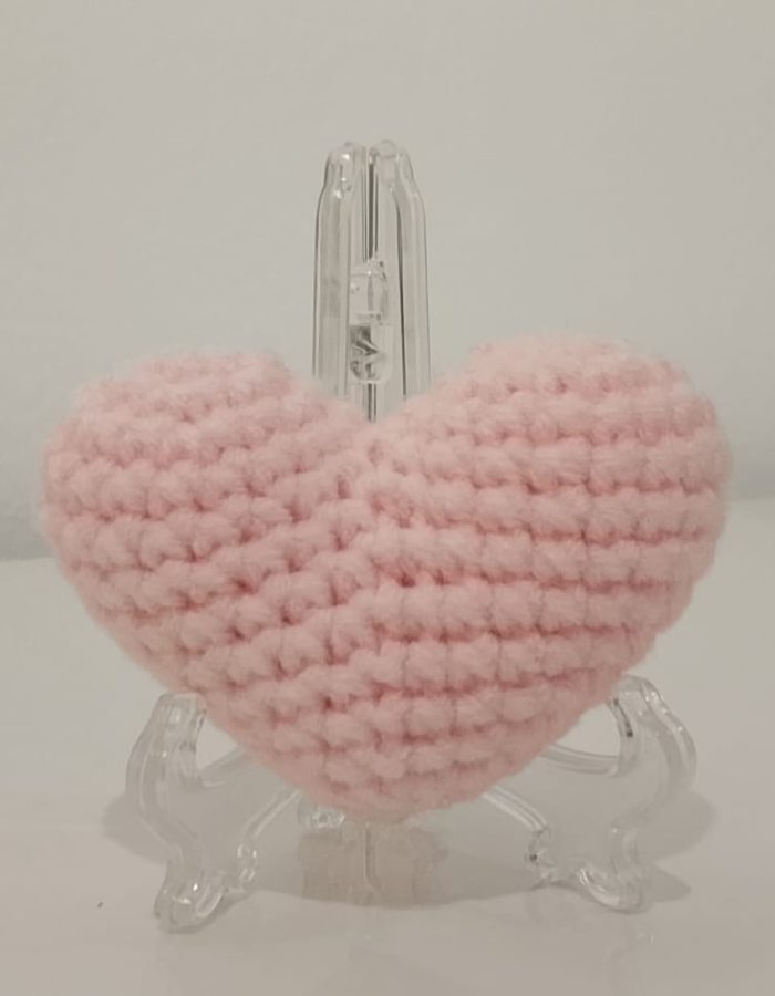 Crochet Hearts (Pink)