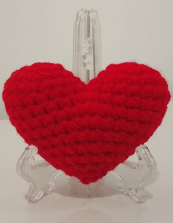 Crochet Hearts (Red)