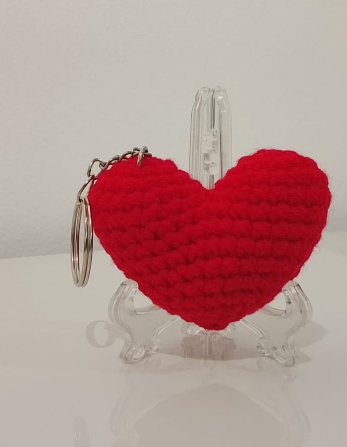 Crochet Hearts (Red)